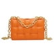 thumbnail image 1 of Bolso pequeño tejido de moda popular, bolso cuadrado pequeño simple Naranja, 1 of 5