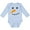 AE-Light Blue, variant on Inktastic Snowman Face Boys or Girls Long Sleeve Baby Bodysuit