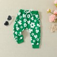thumbnail image 6 of Fesfesfes Baby Outfits 0-3 Years Girls St Patrick's Day Outfits Infant Boys Girls Tops Pants With Headband Girls Clothes 3PCS Set 12-18 Months, 6 of 8