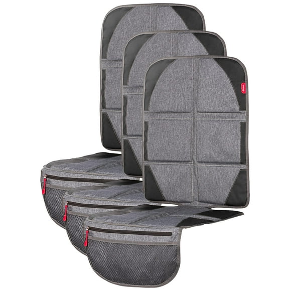 Diono Ultra Mat and Heat Sun Shield Complete Back Seat Upholstery Protection with Integrated Heatshield, Crash Tested, Water Resistant Protection, Durable, Anti-Slip, 3