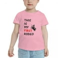 thumbnail image 2 of This is My First Rodeo Cute Toddler T-Shirts for Boys Girls (Pink, 5/6T), 2 of 5