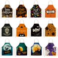 thumbnail image 2 of Pumpkin Witch Horror Happy Halloween Kitchen Aprons for Adult Home Kitchen Daily Cooking Baking Antifouling Delantal Cocina, 2 of 7
