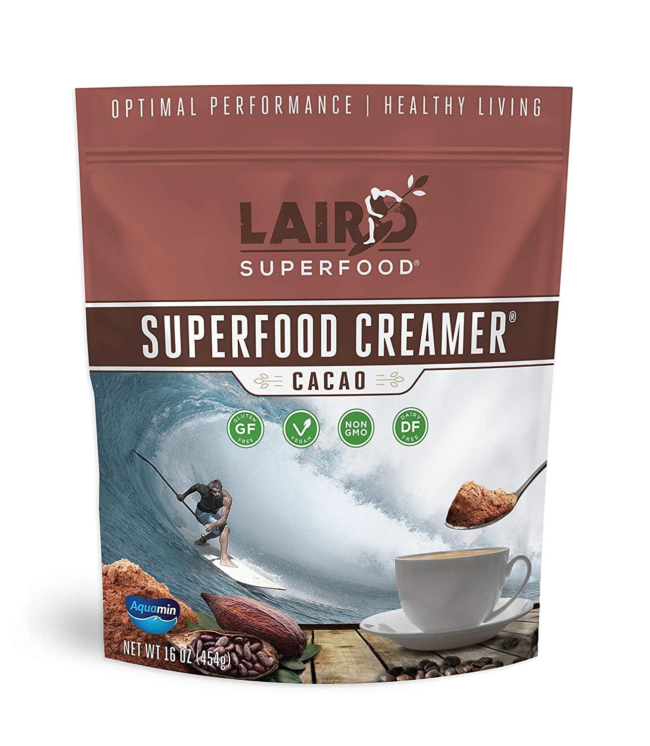 Laird Superfood NonDairy Coffee Creamer Cacao Powder Coconut Creamer