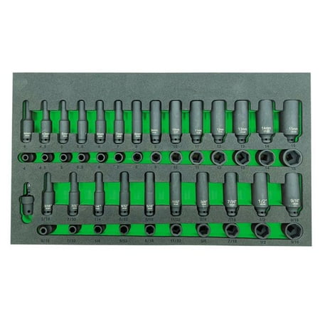 

VIM Tools 0.25 in. Drive Impact Socket Master Set Black Oxide - 49 Piece