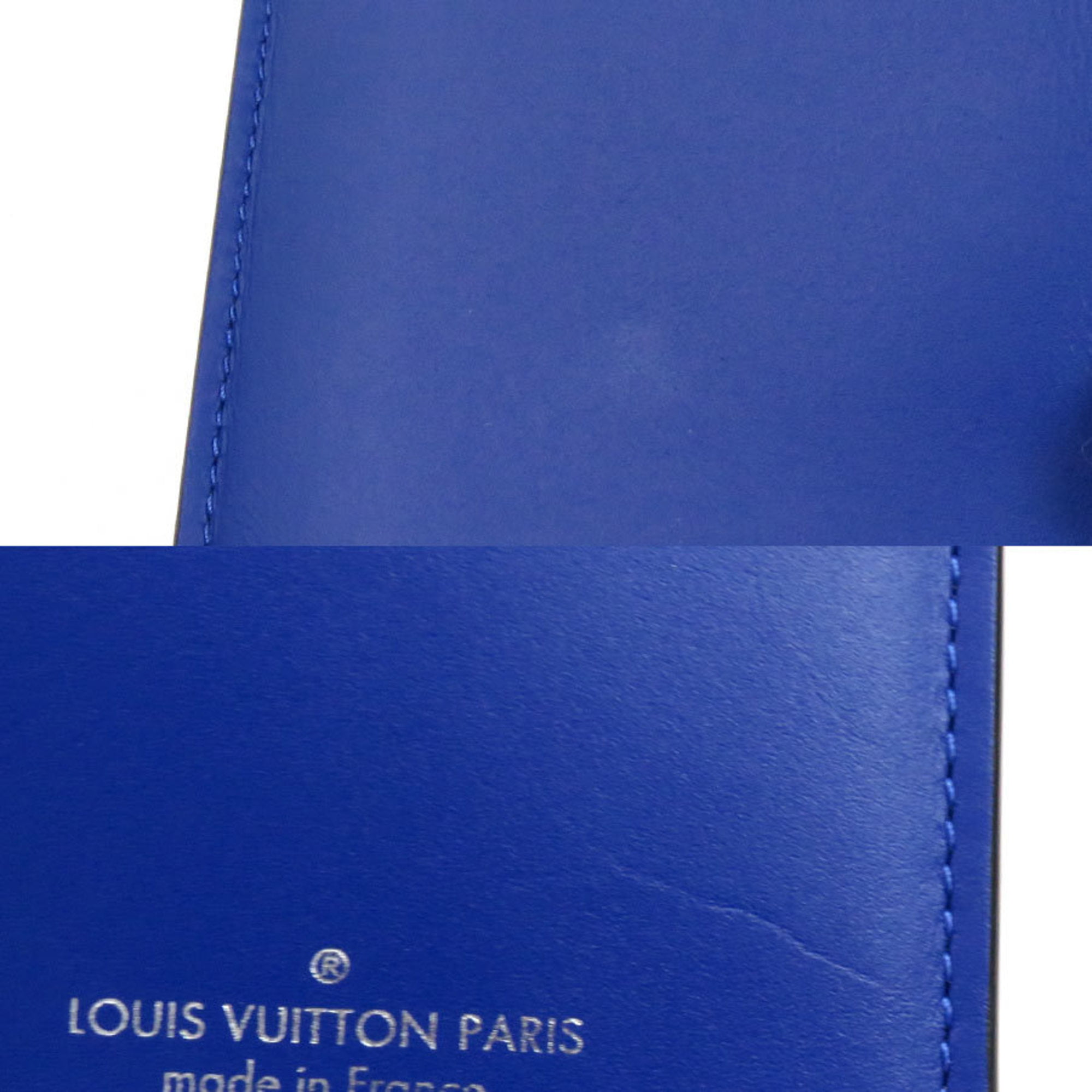LOUIS VUITTON Bifold Long Wallet Monogram Portefeuille Brazza Neon  Taurillon Lea