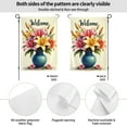 thumbnail image 2 of Welcome Spring Garden Flag Lily Flowers Double Sided 12x18 Inch Outdoor Yard Decor House Flags Seasonal Farmhouse Decor Patio Banner, 2 of 8