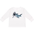 thumbnail image 3 of Inktastic Great White Shark Boys or Girls Long Sleeve Toddler T-Shirt, 3 of 5