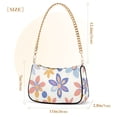 thumbnail image 3 of FORMRS Womens Shoulder Bag with Chain Strap Clutch Purse Cute Tote Handbag, Blue Retro Flower, 3 of 7
