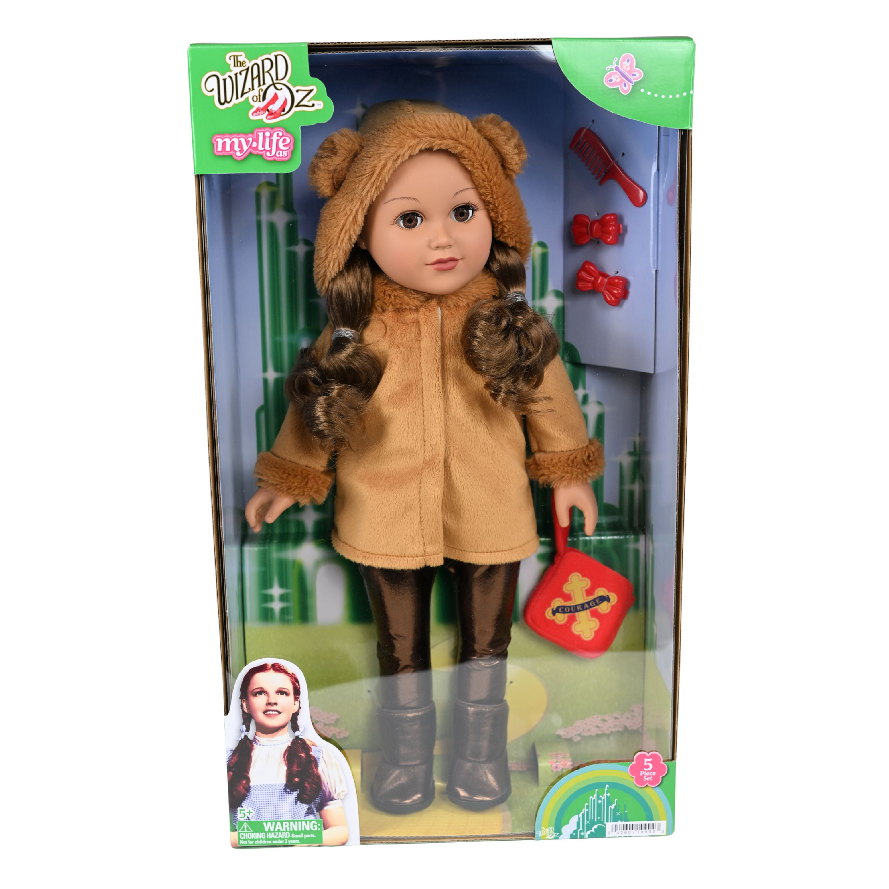 My Life As Wizard of Oz Cowardly Lion Posable 18-inch Doll, Light Brunette Hair, Dark Brown Eyes