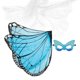 thumbnail image 3 of Disfraz de ala de mariposa, disfraz de querubín, recuerdo , disfraz de Cosplay para Azul negro Zulema Ala de vestuario, 3 of 8