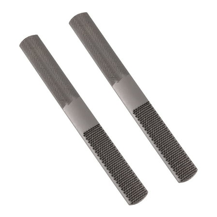 HEMOTON Woodworking File for Quick Shaping and Polishing Made of Carbon Steel with One Side Flat Another Round 8 Inch