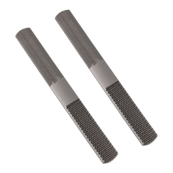 HEMOTON Woodworking File for Quick Shaping and Polishing Made of Carbon Steel with One Side Flat Another Round 8 Inch
