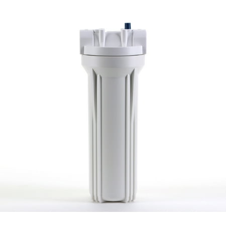 

Hydronix HF3-10WHWH34PR 10 White Housing with White Rib Cap For RO & Filtration Systems 3/4 Ports with Relief Button