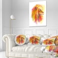 thumbnail image 3 of Designart Lion with Colorful Mane - Animal Throw Pillow - 12x20, 3 of 5