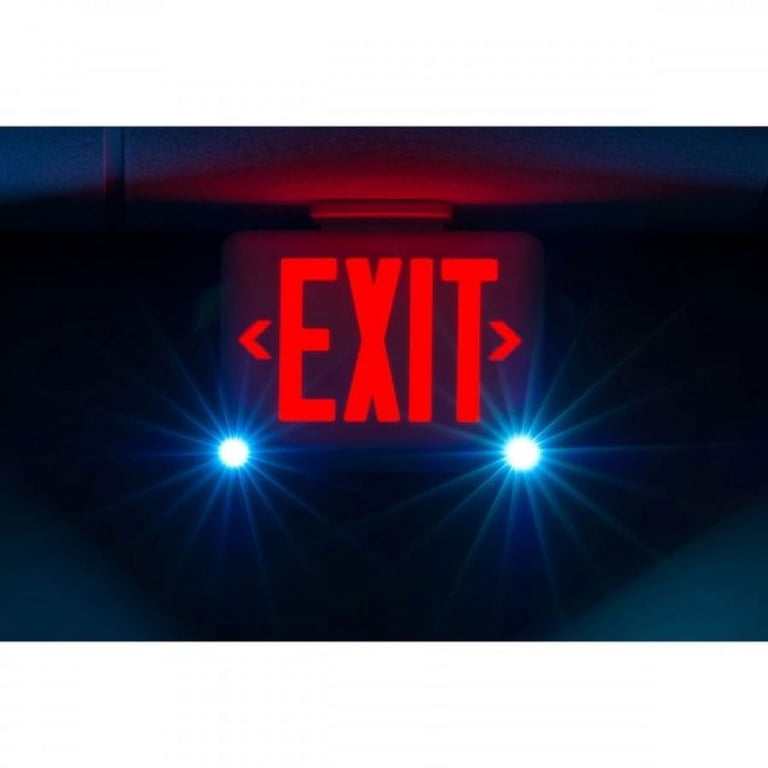 HUBBELL LIGHTING - DUAL-LITE EVCURW HUBBELL LIGHTING DUALLITE LED Exit Sign Emergency Lights - com