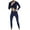 Navy, variant on Abomasnow Men's 2 Piece Thermal Underwear Set Winter Warm Fleece Lined Base Layer Tops and Bottom with Separate Pouch