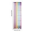 thumbnail image 3 of Rainbow Sheer Curtains 55x63 Inches | Colorful Rod Pocket Drapes | Semi-Sheer Polyester Voile for Bedroom, Living Room & Patio | Light Filtering Window Treatment, 3 of 6