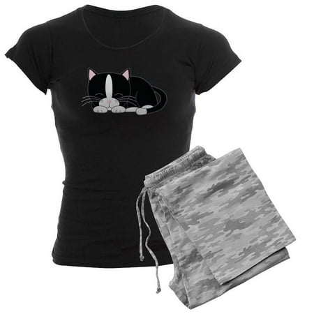 

CafePress - Tuxedo Cat - Women s Dark Pajamas