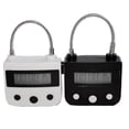 thumbnail image 4 of Metal Timer Lock Usb Lcd Display Metal Electronic Rechargeable Timer Multi-function Padlock White, 4 of 5