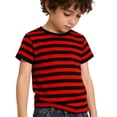 thumbnail image 3 of Byoo Tween Girls Stripe T Shirt Crew Neck Short Sleeve Breathable Lightweight Tee Comfy Pullover Top, 3 of 6