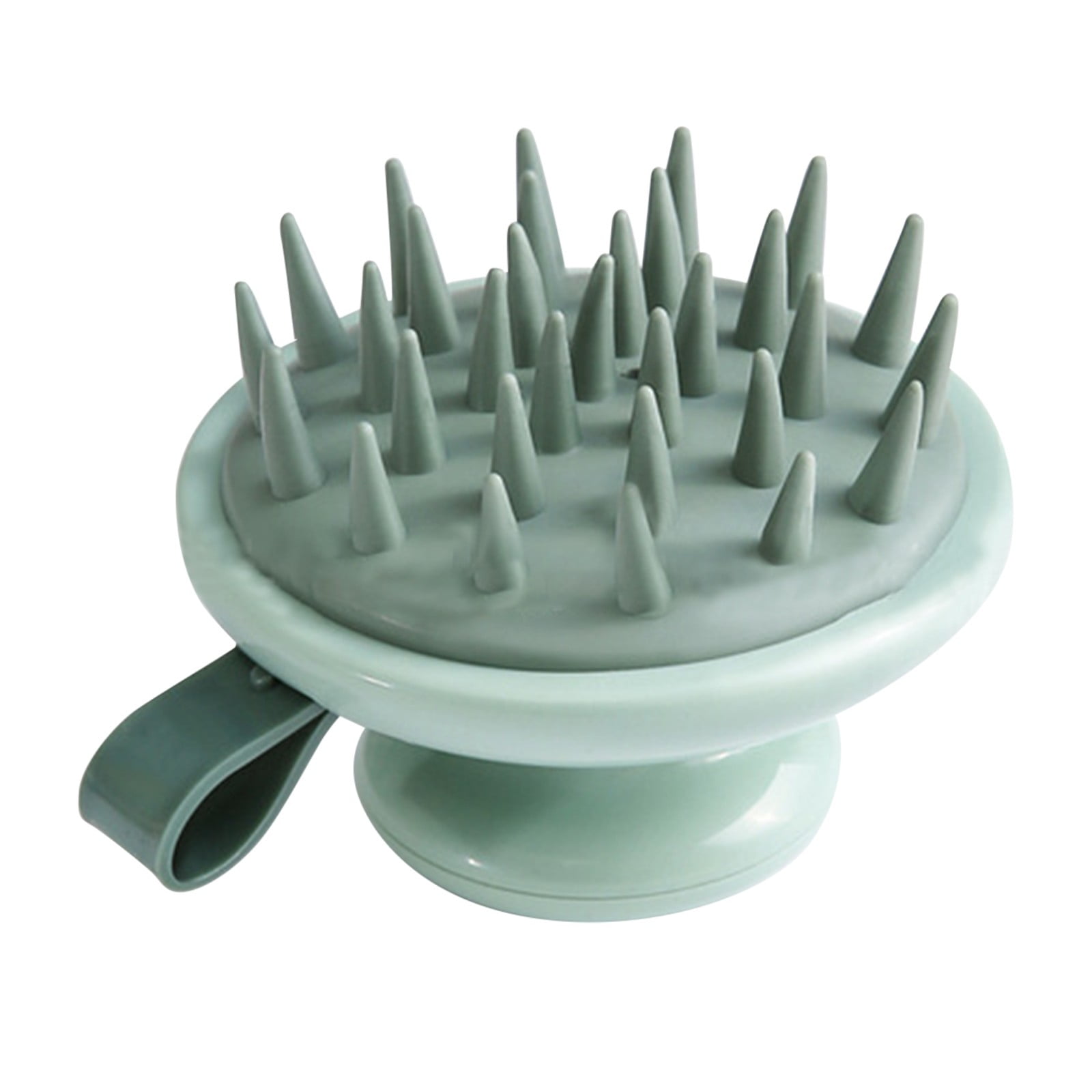 ZHIYU Wet Dry Hair Scalp Massager Brush With Soft Silicone Bristles