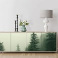 thumbnail image 2 of Idea4wall 5pcs Green Pine Trees Nursery Decor Stick Wallpaper Removable Wall Murals Large Wall Stickers for Home Decoration, 48"x120", 2 of 5