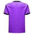 thumbnail image 4 of Hansber Kids Boys Stylish Geometric Printed Sports Shirts Short Sleeve Basketball Football Jersey Athletic T-shirt Purple 16, 4 of 6