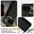 thumbnail image 4 of ELEHOLD Case for Google Pixel 9 / 9 Pro,Detachable Lanyard Crossbody Leather Wallet Case with Ring Holder & Mirror,Black, 4 of 9