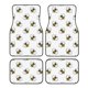 thumbnail image 1 of Fotbe Bee Juego de 4 Tapetes para Auto con Estampado – Alfombrillas de Goma Reforzada, Diseño Antideslizante, Protección para Todo el Año – Vehículos, Autos, Camionetas y SUVs, 1 of 7