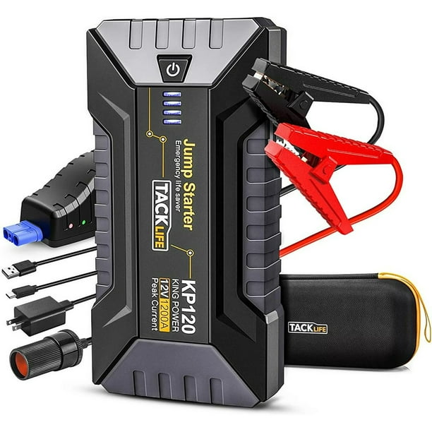 KP120 1200A Peak Car Jump Starter for up to 8L Gas and 6L Diesel