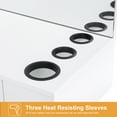 thumbnail image 5 of BarberPub Dressers White Wall-Mount Station with 2 Drawers Sylish 3036, 5 of 7