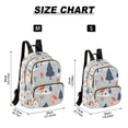 thumbnail image 2 of FORMRS Mini Backpack Purse for Women Travel Daypack Casual Shoulder Bag, Gray Cartoon Houses, 2 of 7
