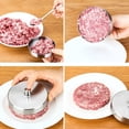 thumbnail image 2 of LEFU Stainless Steel Hamburger Press Maker - Adjustable Thickness Round Burger Patty Mold with Non-Stick Surface, Dishwasher Safe, 3 Sizes Available (7cm, 9.5cm, 12cm), 2 of 10