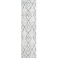 thumbnail image 3 of JONATHAN Y SANTA MONICA 2 x 8 Runner Rug, Carwa Tribal Diamond Trellis - Ivory/Black, SMB128D-28, 3 of 10