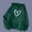 Green, variant on Beige Custom Dimensions Hoodies, Polyester Women's Pullover Outwear Hoodies, Women's Hoodie With Love Print Hoodie Pocket Drawstring Warm Hoodie, XXL