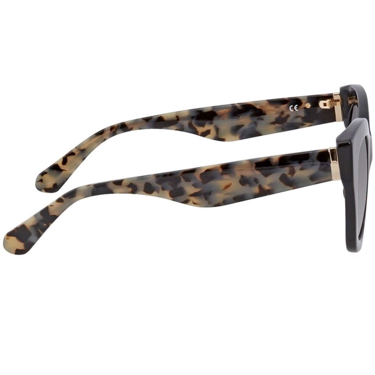 Kate Spade New York Womens Cat-Eye Sunglasses, Black Havana  display picture 3