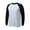 White, variant on Men's Color Block T-Shirts Long Sleevek Pullover Workout Tee Tops (Yellow L)