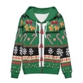 thumbnail image 3 of Suhoaziia Zip Up Hoodies for Women Trendy Aesthetic Size 5XL Christmas Tree Candy Bells Graphic Jackets Winter Lightweight Thin Sweatshirts, 3 of 6