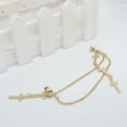 thumbnail image 6 of Ayyufe Pack Of 1 Ear Cuff Cross Dangle Versatile Alloy Women Punk Ear Crawler for Women, 6 of 6