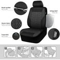thumbnail image 2 of CAR PASS Car Seat Covers Full Set, Front & Split Rear Bench for Car, 3D Tyre Print Automotive Interior Covers, Airbag Compatible, Quick Setup Universal Fit Seat Covers for Car, Truck, SUV(Charcoal), 2 of 6