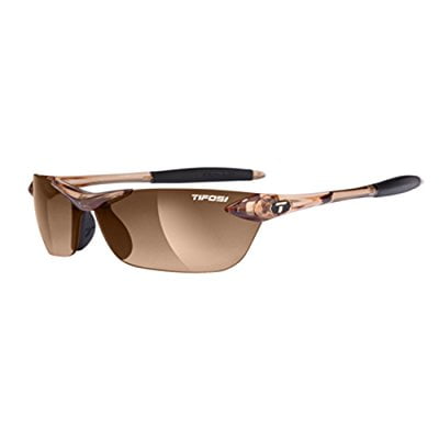 Tifosi Womens Seek 0180404779 Wrap Sunglasses,Crystal Brown Frame/Brown Gradient Lens,One Size