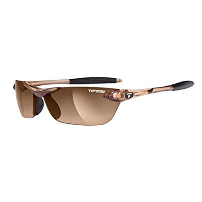 Tifosi Dolomite 2.0 Lenses - Tifosi Womens Seek 0180404779 Wrap Sunglasses,Crystal Brown Frame/Brown Gradient Lens,One Size