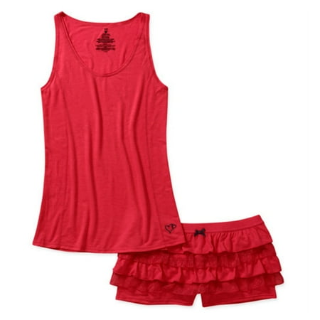valentines ruffle pajama pajamas rhumba shorts tank womens dialog displays option button additional opens zoom walmart