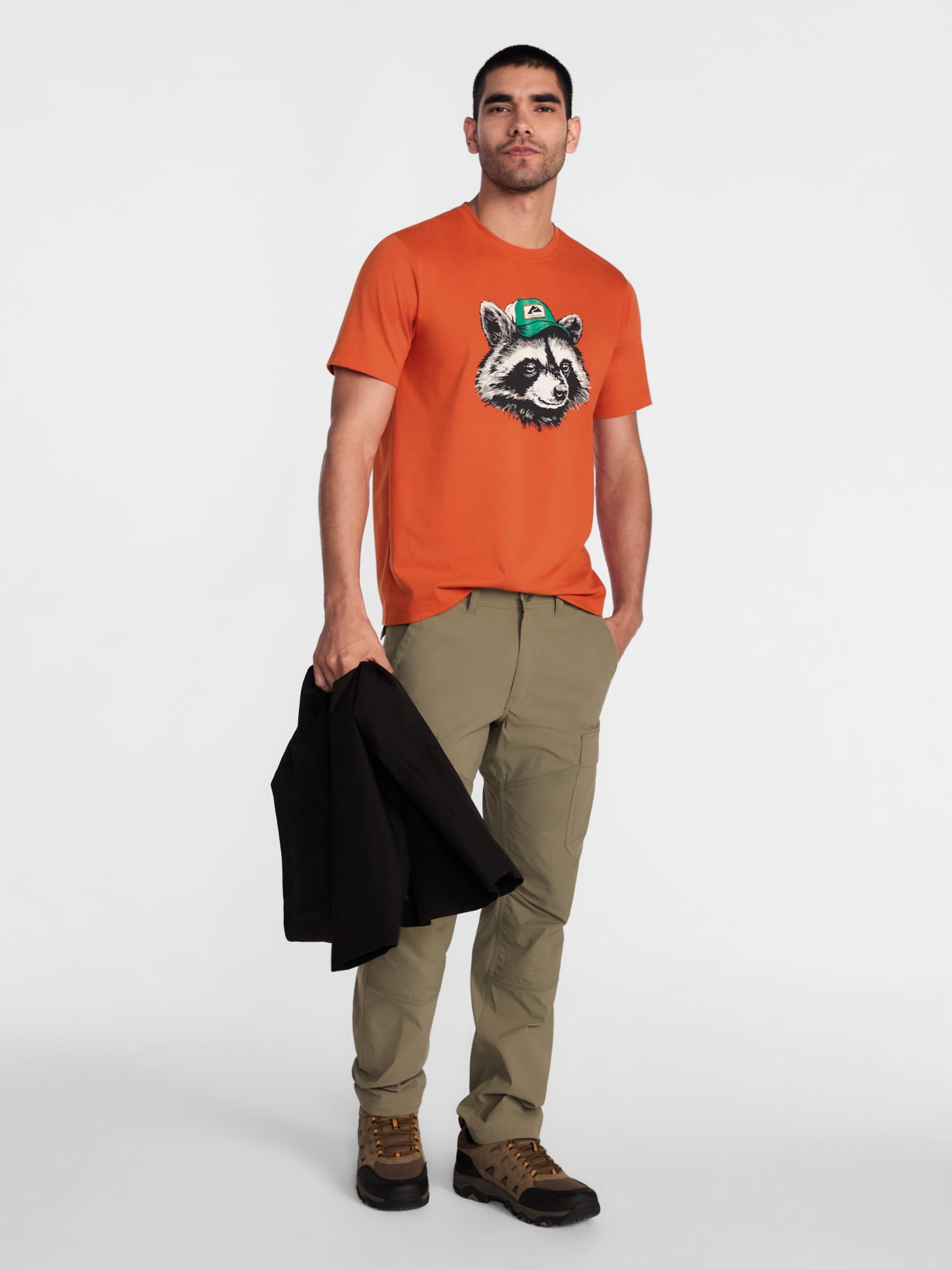 Ozark Trail Men's Active Graphic Tee with Short Sleeves, Sizes S-3XL