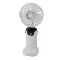 thumbnail image 3 of Portable Handheld Fan USB Rechargeable 5 Speeds Digital Display, Ajustable, Lightweight Mini Fan with Base, for Outdoor Indoor, 3 of 7
