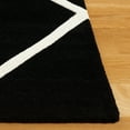 thumbnail image 3 of SAFAVIEH Chatham Isaac Geometric Wool Area Rug, Black/Ivory, 2' x 3', 3 of 10
