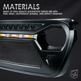 thumbnail image 7 of Xprite Black Gladiator Mesh Grille with Amber LED Running Lights for 2018+ Jeep Wrangler JL JT, 7 of 7