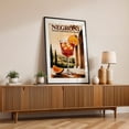 thumbnail image 2 of Retro Negroni Art: Timeless Tuscan Charm - Tuscany Italy Illustration Cocktail Vintage Poster Fruit Travel Poster Bar Kitchen Decor Black Framed Wall Art Print 16 x 24 inches, 2 of 8