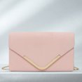 thumbnail image 1 of Bolso de embrague Bolso de hombro Mujer Chic PU Cuero Formal Elegante Monedero Rosa, 1 of 5