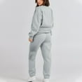 thumbnail image 5 of Kovlvoll Fall Sweatsuits for Women Crewneck Sweatshirts with Sweatpants Loose Casual Fleece Lined Warm 2 Piece Sets, 5 of 7